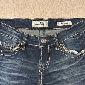 Daytrip Blue Skinny Jeans with Classic Whiskering